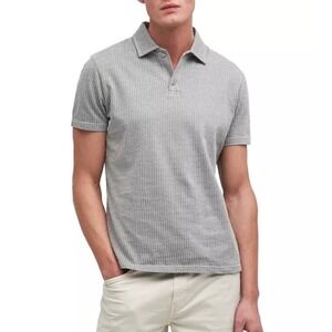 Barbour Tickhill Polo Men's Grey Short Sleeve Polo Shirt Size M